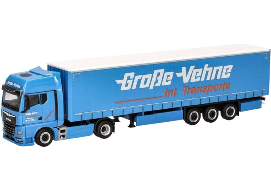Grosse Vehne MAN TGX GX カーテンサイド トラック / Herpa 1/87 建設機械模型 工事車両