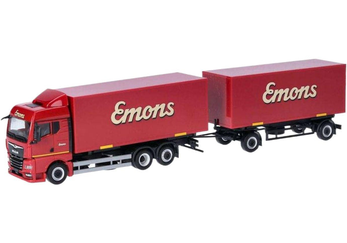 Emons MAN TGX GM スワップボディトレーラー 319294 / Herpa 1/87 建設機械模型 工事車両