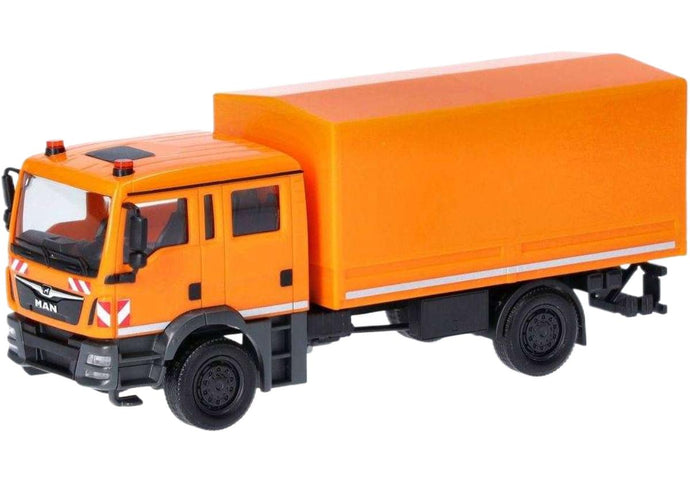 MAN TGM MzKW 多目的トラック オレンジ トラック / Herpa 1/87 建設機械模型 工事車両
