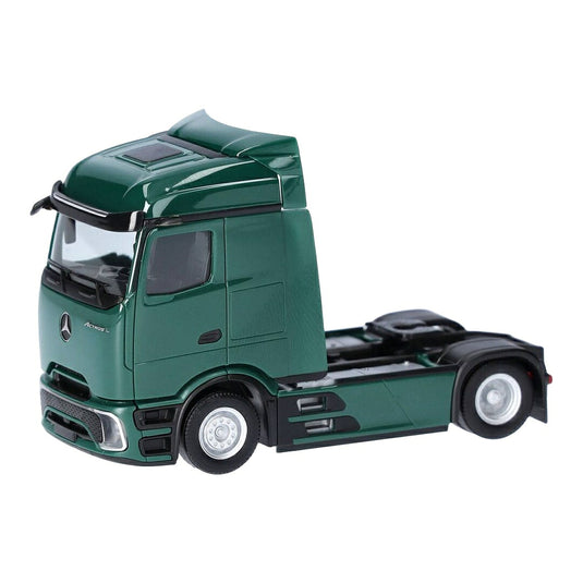 メルセデス・ベンツ アクトロス L プロキャビン ストリームスペース トラクター 2軸 グリーン / Herpa 1/87 ミニカー トラック模型