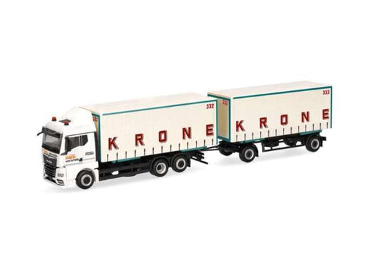 MAN TGX GM 運搬車 サーカス Krone ホワイト ヘルパ 1/87 トラック / Herpa 1/87 ミニカー
