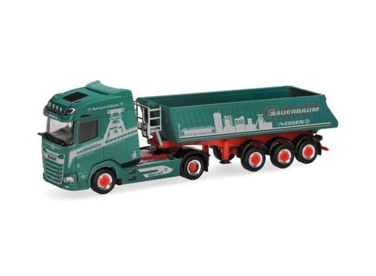 DAF XG Kipp.Sz. Sauerbaum グリーン/レッド/ Herpa  1/87 ミニカー