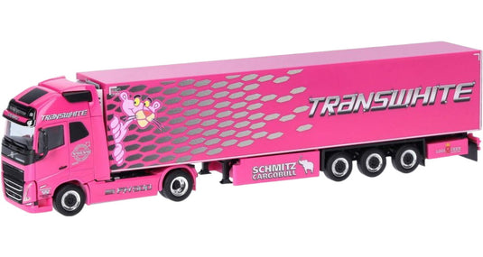 Transwhite Volvo FH GL XL 2020 冷凍セミトレーラー / Herpa 1/87 ミニカー 模型