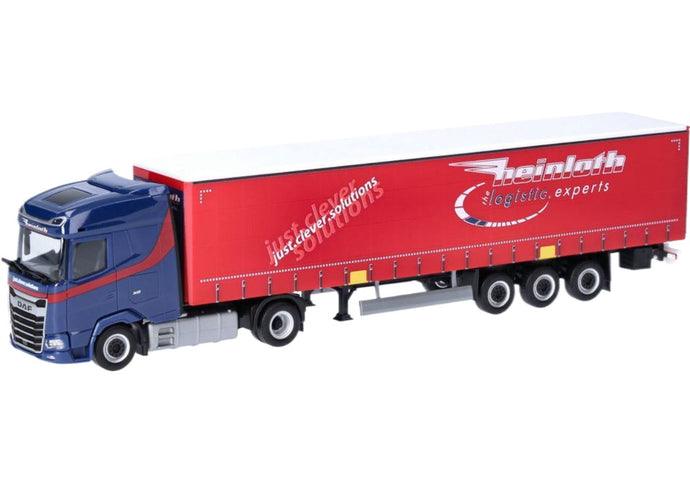 Heinloth DAF XG カーテンサイドトレーラー トレーラー / Herpa 1/87 建設機械模型 工事車両