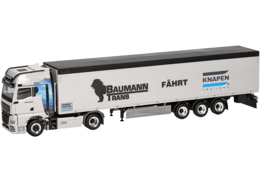 Baumann/Knapen MAN TGX GX walking floor semitrailerウォーキングフロアセミトレーラー トラック 模型 /Herpa 1/87