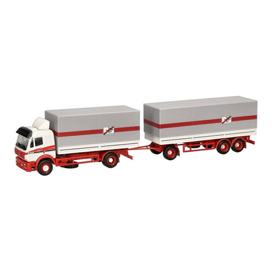 fern schnell gut メルセデス・ベンツ SK 94 カーテンサイド トレーラー / Herpa 1/87 トラック模型