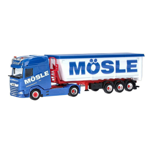 Moesle DAF XG+ スチールトラフ トレーラー / Herpa 1/87 トラック模型