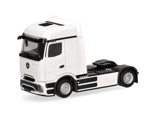 メルセデスベンツ eアクトロス 600 ProCabin ホワイト 電気トラック / Herpa 1/87 ミニカー