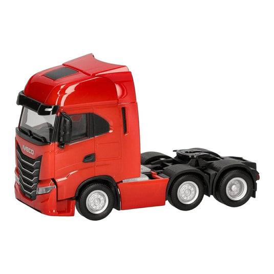 イベコ S Way MY24 トラクター 3軸 レッド / Herpa 1/87 トラック模型