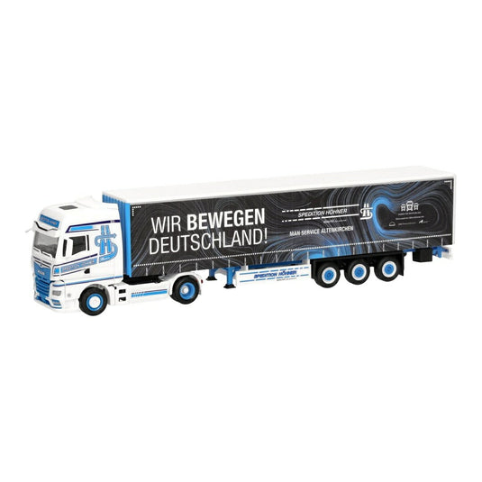 Spedition Hoehner Wir bewegen Deutschland MAN TGX GX カーテンサイド セミトレーラー / Herpa 1/87 トラック模型