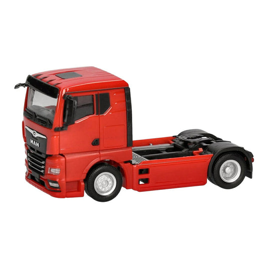 MAN TGX GN トラクター 2軸 レッド トラクターヘッド / Herpa 1/87 トラック模型