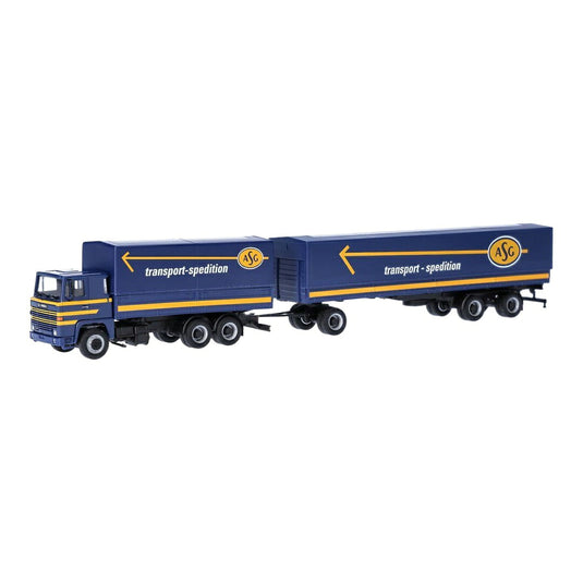 ASG スカニア 141 カーテンサイドトレーラー / Herpa 1/87 ミニカー トラック模型