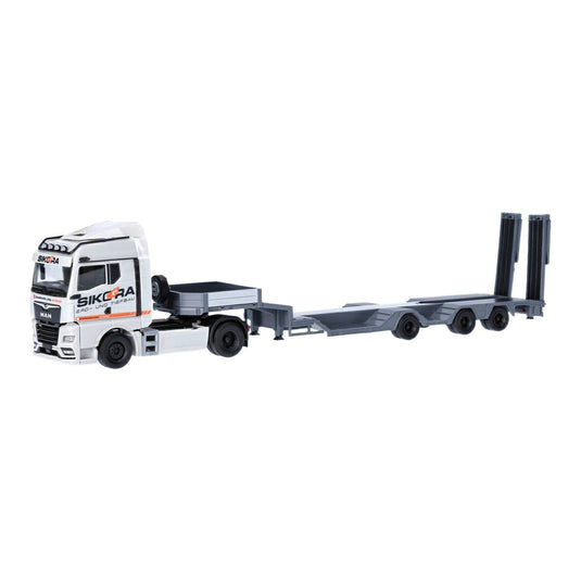 Sikora Trucker Babe Cindy MAN TGX GM ローローダー / Herpa 1/87 ミニカー トラック模型