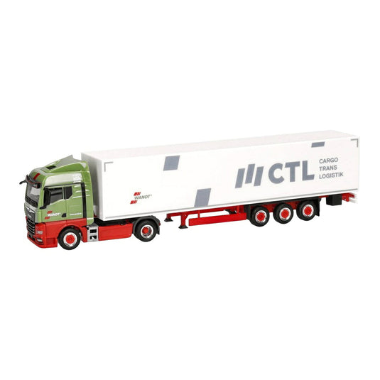 Wandt/CTL MAN TGX GM ボックストレーラー / Herpa 1/87 ミニカー トラック模型