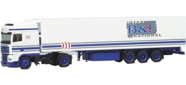 B&F Intern DAF 95XF SSC Eurokuko トレーラー / Herpa 1/87 建設機械模型 工事車両