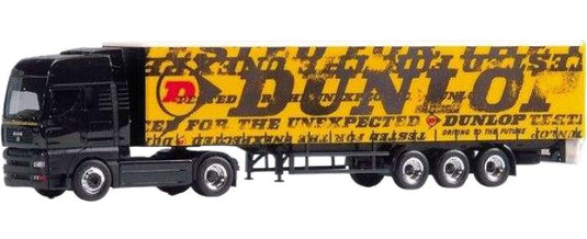 Thieme Dunlop MAN TG A XXL カーテンサイダー トラック / Herpa 1/87 建設機械模型 工事車両