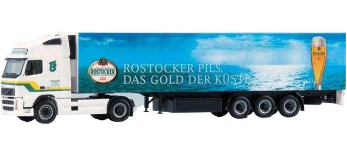 Bothe Rostocker Pils Volvo GL FH12XL 冷凍セミトレーラー トレーラー / Herpa 1/87 建設機械模型 工事車両