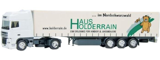 Holderrain DAF 95XF SSC curtainside semitrailerカーテンサイドセミトレーラー トラック 模型 /Herpa 1/87