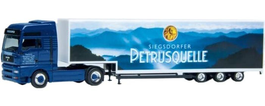 Petrusquelle MAN TGA XXL box semitrailerボックスセミトレーラー トラック 模型 /Herpa 1/87