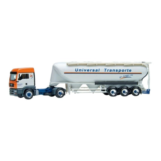 Universal MAN TGA LX 55cbm サイロ セミトレーラー 粉粒体運搬車 / Herpa 1/87 トラック模型