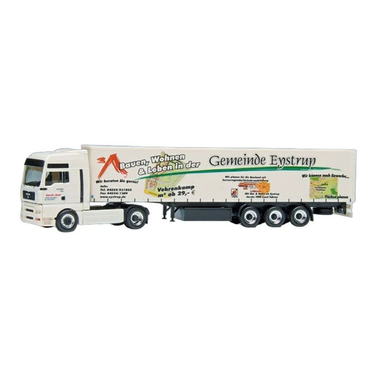 Land Sped.Gemeinde Eystrup MAN TGS XXL カーテンサイド セミトレーラー / Herpa 1/87 トラック模型