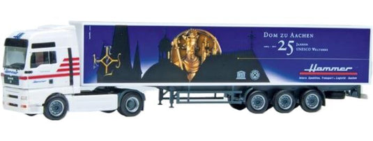 Hammer Sped.Dom zu Aachen MAN TGA XXL box semitrailerボックスセミトレーラー トラック 模型 /Herpa 1/87