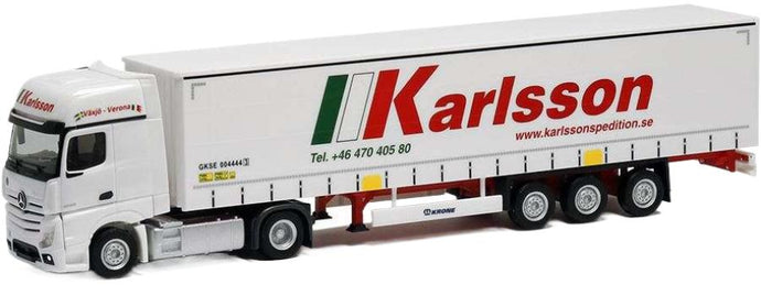 カールソン・スペディション メルセデス ベンツ アクトロス トラック / Herpa 1/87 建設機械模型 工事車両