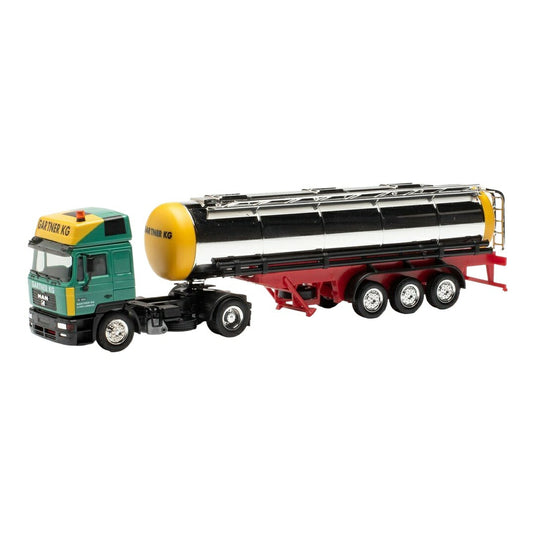 Gartner MAN F2000 EVO HD タンカートレーラー / Herpa 1/87 ミニカー トラック模型