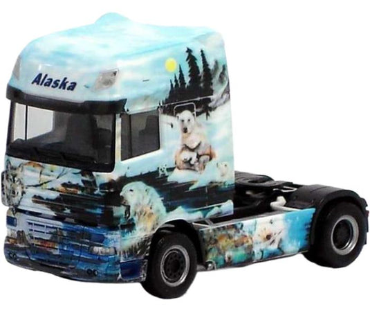 Pille Guterkraftverkehr Alaska DAF XF105 SSC トレーラー / Herpa 1/87 建設機械模型 工事車両