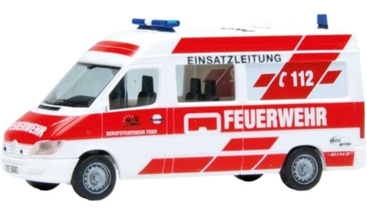 Feuerwehr Trier Mercedes Benzメルセデスベンツ Sprinter ELW ミニカー /Herpa 1/87