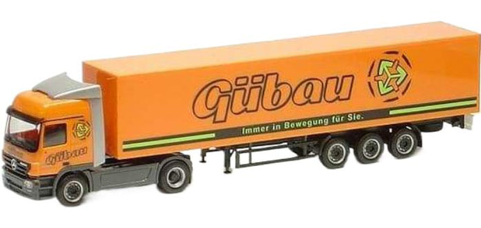 Gubau Spedition Mercedes Benz ActL トラクタ / Herpa 1/87 建設機械模型 工事車両