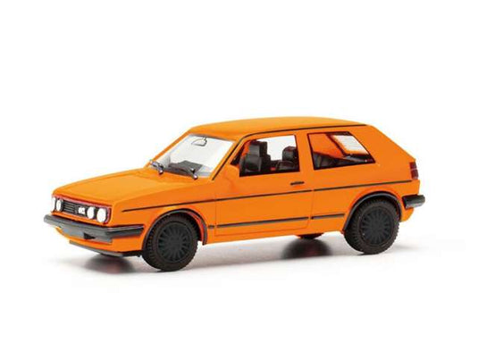 フォルクスワーゲン ゴルフ II GTI オレンジ VW Golf 2 ヘルパ 1/87 / Herpa 1/87 ミニカー