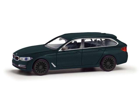 BMW 5シリーズ ツーリング (G31) グリーンメタリック ヘルパ 1/87 / Herpa 1/87 ミニカー
