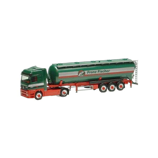 Herpa Fischer Spedition Mercedes Benz Actros サイロセミトレーラー 4308/ Herpa 1/87  模型