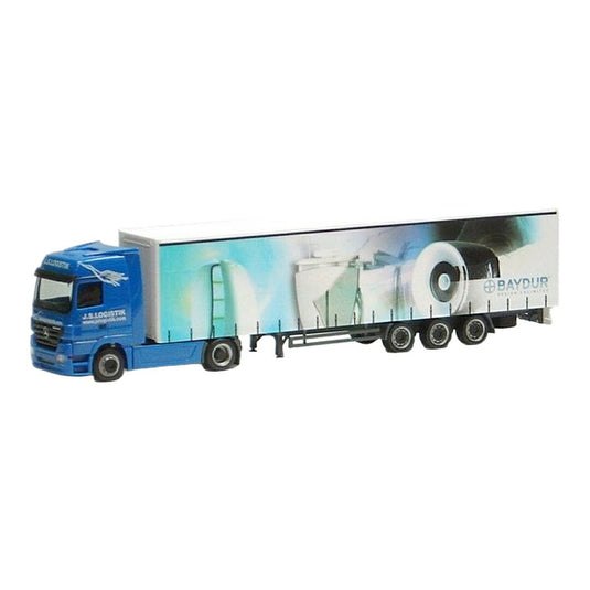 メルセデス・ベンツ アクトロス LH02 メガトレーラー カーテンサイド / Herpa 1/87 ミニカー トラック模型