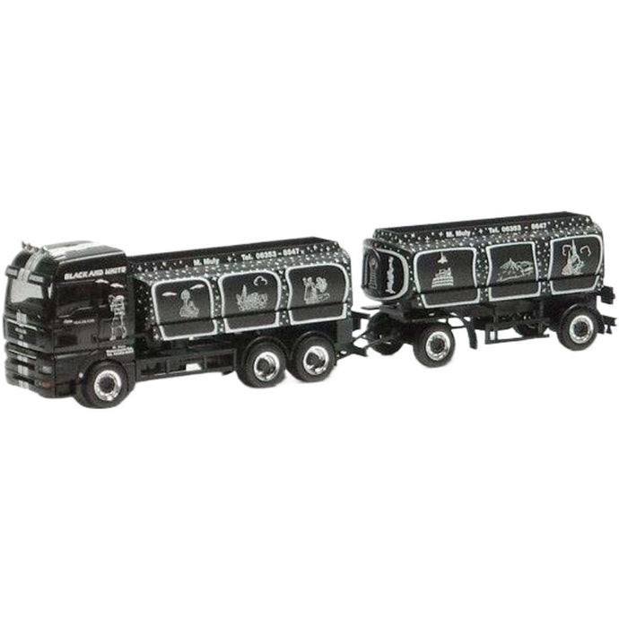 ムーリー MAN TG-A XLX ガスタンクトレーラートラック  / Herpa 1/87 建設機械模型 工事車両