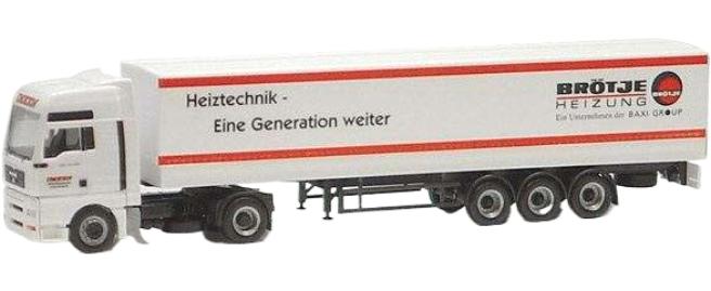 Brotje Heizung Imken Transporte MAN TG A トラック / Herpa 1/87 建設機械模型 工事車両