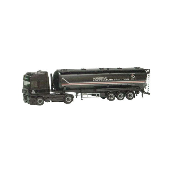Poppelmann Spedition DAF XF95 SSC サイロ トラック / Herpa 1/87 建設機械模型 工事車両
