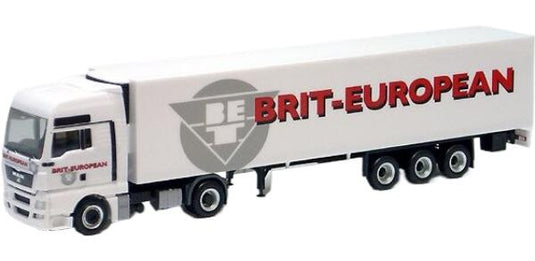 Brit-European MAN TGX XXL reefer semitrailer冷蔵セミトレーラー トラック 模型 /Herpa 1/87