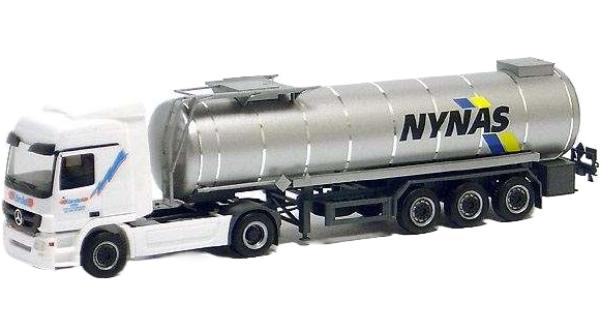 Kordel Spedition “Nynas” Mercedes Benz トラック / Herpa 1/87 建設機械模型 工事車両