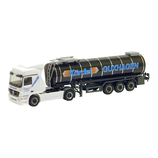 Koerdel メルセデス・ベンツ Actros L 2008 ビチューメンタンカー / Herpa 1/87 ミニカー トラック模型