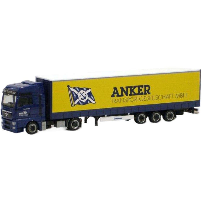 anchor transport MAN TGX XXL メガカーテン トラック / Herpa 1/87 建設機械模型 工事車両