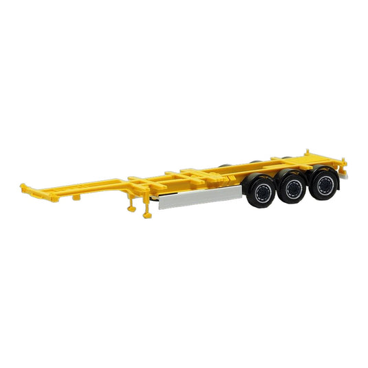 40/45フィート ハイキューブ セミトレーラー 3軸 イエロー トラック / Herpa 1/87 トラック模型