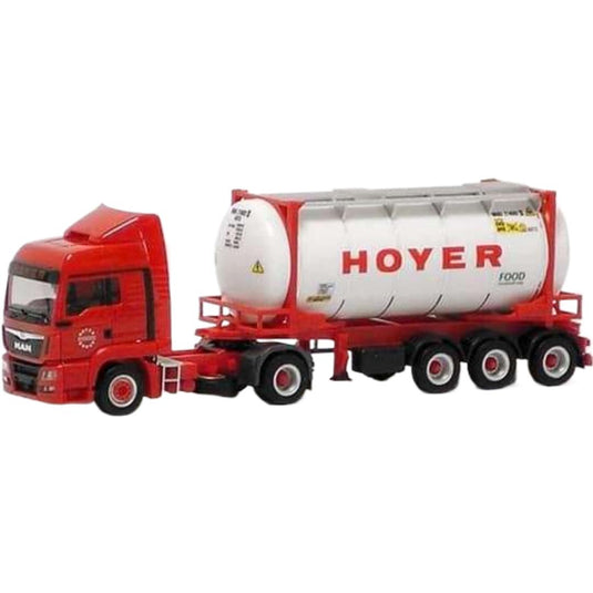 Hoyer Group MAN TGS LX Euro 6 食品タンク トラック / Herpa 1/87 建設機械模型 工事車両