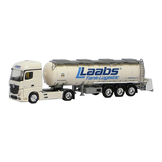 Laabs Logistic メルセデス・ベンツ Actros Stream Space タンカー セミトレーラー / Herpa 1/87 トラック模型