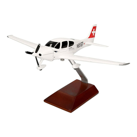 スイスインターナショナルエアラインズ ヨーロピアン・フライト・アカデミー Swiss International Air Lines European Flight Academy シーラス SR20 / Herpa 1/40 飛行機模型