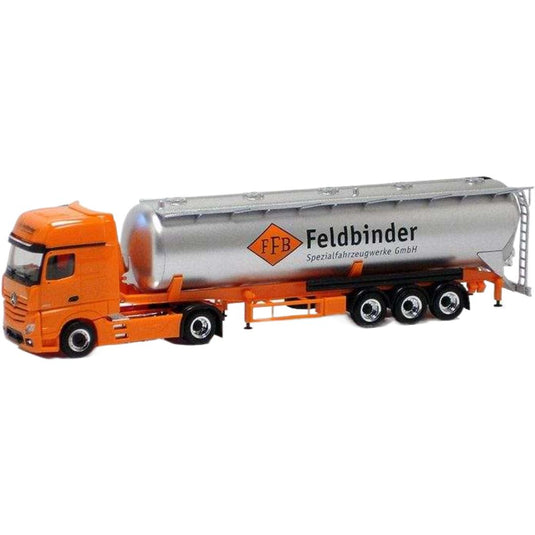 メルセデスベンツ アクトロス ギガスペース フェルドビンダー トラック  / Herpa 1/87 建設機械模型 工事車両