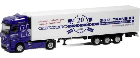 G&P - Trans Mercedes Benzメルセデスベンツ Actros BigSpace reefer semitrailer冷蔵セミトレーラー トラック 模型 /Herpa 1/87