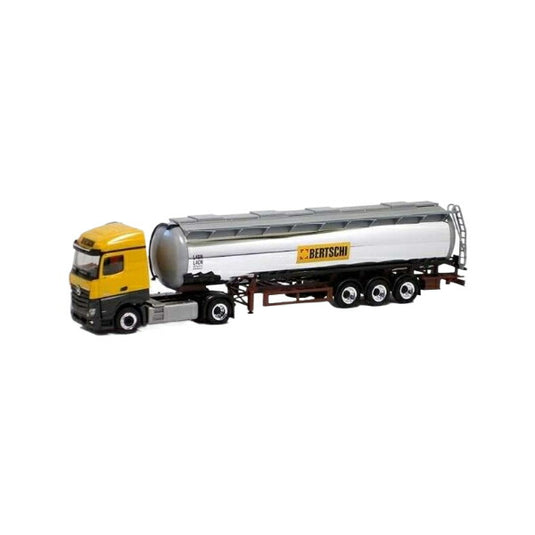 Herpa Bertschi Mercedes Benz Actros StreamSpace クロームタンカーセミトレーラー 4941/ Herpa 1/87  模型