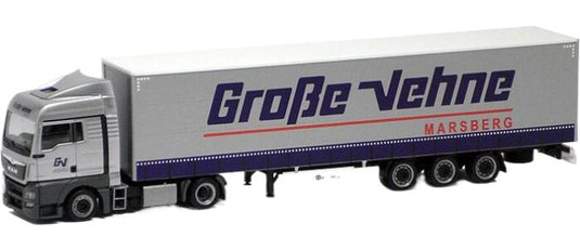 Grosse Vehne MAN TGX XLX Euro 6 Megatrailer curtainside semitrailerカーテンサイドセミトレーラー トラック 模型 /Herpa 1/87